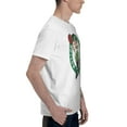 thumbnail image 3 of Boston Celtics T-Shirt à Manches Courtes Basique pour Hommes Mode Blanc Grand, 3 of 4