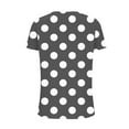 thumbnail image 4 of Drses Women's Tops Cute Summer Tops for Women Polka Dots V Neck Short Sleeve Blouse Comfy Casual Regular Fit T Shirts Trendy Clothes, 4 of 5