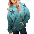 thumbnail image 3 of Asxite Toddler Tops Long Sleeve Fleece Hoodie Casual Loose Solid with Pockets Fall Winter 4-14 Y, 3 of 5