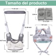 thumbnail image 3 of Arnés De Seguridad Caminar Bebes Con Capuch Y Rodilleras Modelo Gris, 3 of 4