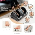 thumbnail image 4 of Gymax Rolling Foot Massager Shiatsu Foot Massage Machine w/ Remote Control Grey, 4 of 9
