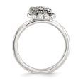 thumbnail image 2 of 925 Sterling Silver Marcasite Dog Stackable Ring Animal Gemstone, 2 of 7