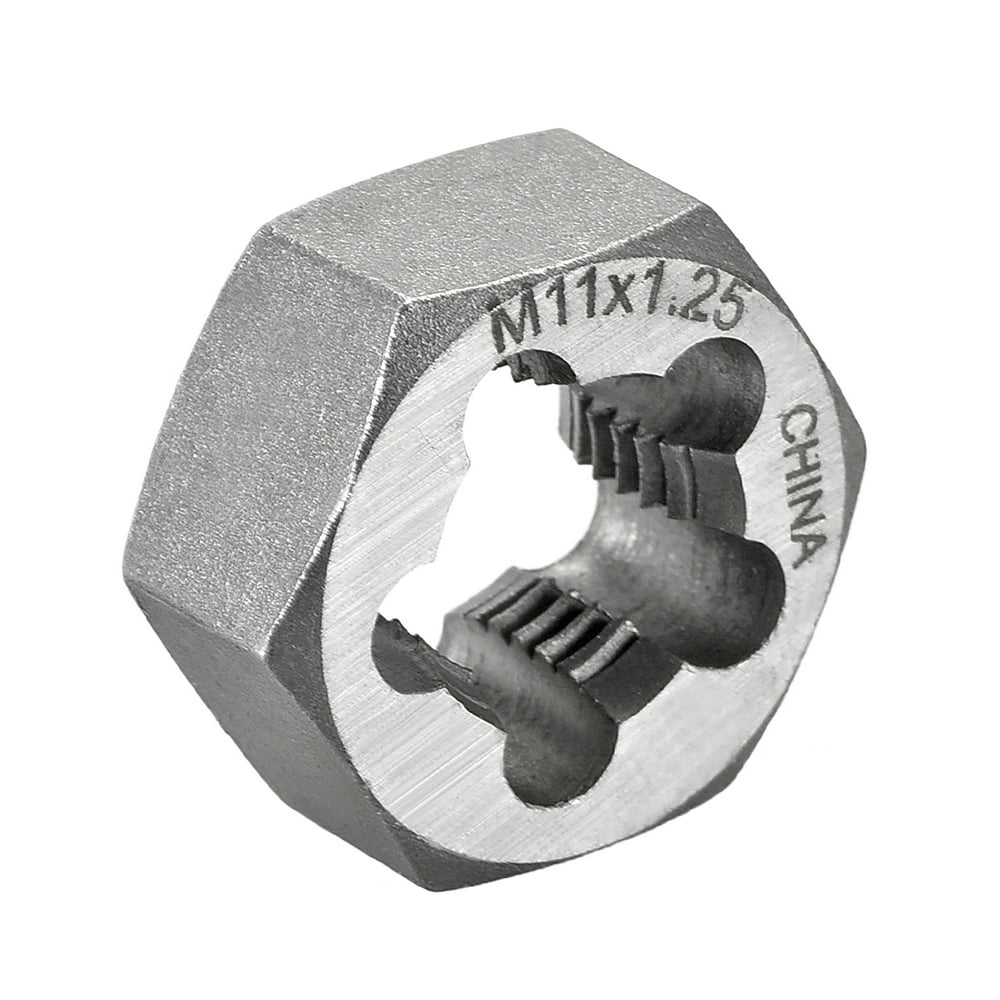 M11x1.25mm Hex Rethreading Die, Carbon Steel Metric Hexagon Taper Pipe