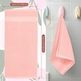 thumbnail image 3 of Dznils 100% Cotton Bath Hand Towels, Ultra Soft Absorbent, 13" x 30", Pink, 2 Count, 3 of 12