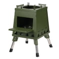 thumbnail image 1 of Yeacher Barbecue Pliant Portable à Bois avec Pieds Rétractables pour Camping Randonnée Cuisine Extérieure, 1 of 7