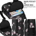 thumbnail image 4 of Floral Crossbody Sling Backpack for Womens Causal Sling Bag with Adjustable Shoulder Straps for Travel Hiking Chest Bag Daypack Anti-theft Purse, 4 of 6
