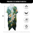 thumbnail image 6 of HELLHERO High Quality Fabrics Swim Coverup for Poolside Casual Loose Long Frangipani, 6 of 6