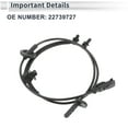 thumbnail image 5 of Unique Bargains Front Left/Front Right ABS Wheel Speed Sensor for Chevrolet Traverse 2009-2017, for Buick Enclave 2008-2017 ABS Sensor No.22739727 1 Pcs, 5 of 7