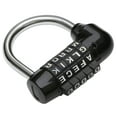 thumbnail image 1 of Cadenas à Combinaison 5 Lettres TRIXES Noir, 1 of 4