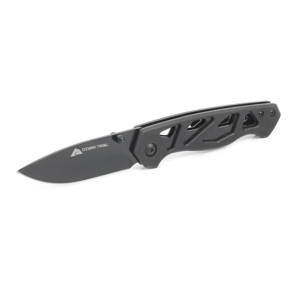 Ozark Trail 7" Stainless Steel Folding Drop Point Blade Pocket Knife