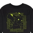 thumbnail image 3 of Pokémon - Pikachu Neon Battle Mode - Youth Long Sleeve Graphic T- Shirt, 3 of 5
