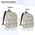 thumbnail image 2 of Easygdp Cartoon Insects Mochila de Lona Resistente para Laptop, Compatible con Laptops de 15 a 17 pulgadas, Ideal para Escuela, Trabajo y Viajes-Small, 2 of 5