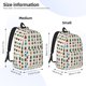 thumbnail image 2 of Disketp Cartoon Insects Mochila de Lona Estampada, Mochila Escolar de Viaje Ligera para Estudiantes y Portátil-Medium, 2 of 5