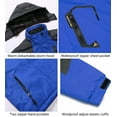 thumbnail image 5 of MANSDOUR Men's Snow Ski Hiking Jacket Warm Fleece Lined Water-resistant Winter Outdoor Snowboard Windbreaker Hooded Coat Blue-L, 5 of 5