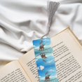 thumbnail image 6 of Kdxio Elephant Giraffe Print Metal Tassel Bookmarks,Perfect Gift for Art Lovers and Bookworms Metal Bookmarks for Women, 6 of 8