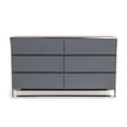 thumbnail image 2 of Modrest Jolene 6-Drawer Self Closing Modern Stainless Steel Dresser in Gray, 2 of 5
