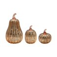 thumbnail image 6 of Battery-Operated Gold Mercury Glass Pumpkins - Set of 3, 6 of 6