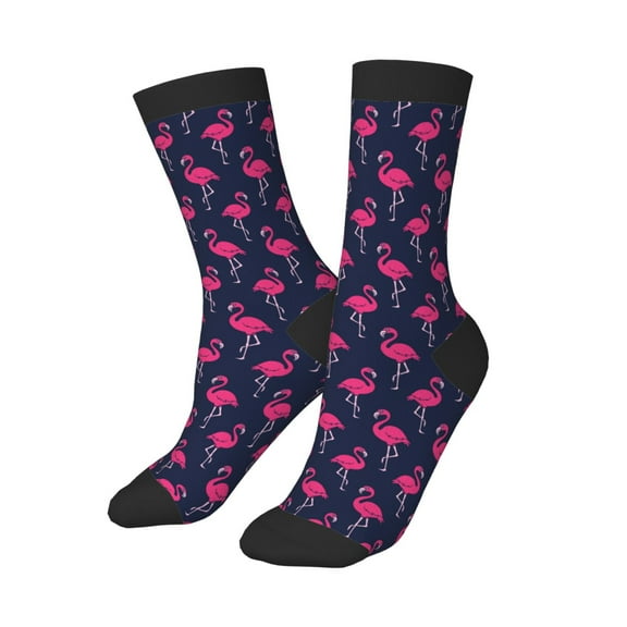 Kids Girls Boys Socks - Cute flamingo A Comfort Breathable Crew Socks for Boys Girls Kids, Soft Athletic Running Socks for Boys Socks 6-10 Years Old