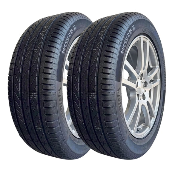 Paquete de 2 llantas 195/55R16 87H FR modelo ULTRA CONTACT marca Continental