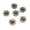 Golden + Clear, variant on U8MO 50 Silver Bling Crystal Rhinestone Pearl Flatback Button Beads 11mm Wedding Sew-Black + Clear+Silver