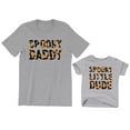 thumbnail image 1 of Spooky Daddy Pumpkin Candy Graphic Tee Men's T-Shirt Spooky Little Dude Kids Toddler Shirt Baby Bodysuit Halloween Family Matching Dad Son Outfits, 1 of 3