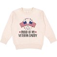 thumbnail image 2 of Inktastic Military Veteran Daddy Proud Son Daughter Toddler Sweatshirt, 2 of 4