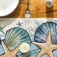 thumbnail image 2 of Sm:)e Sea Starfish Shell Summer Table Runner 13x72 Inch, 2 of 6