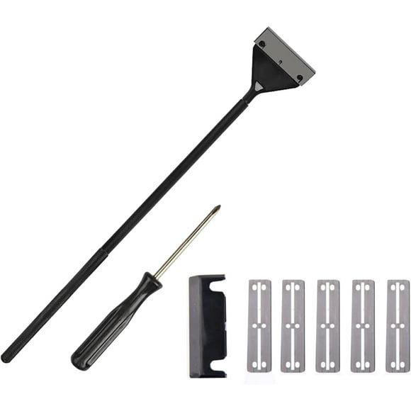 Algae Scraper, Algae Scraper Cleaner, Glass Algae Scraper, Aquarium Scraper, Aquarium Algae Cleaner, with Blade, Screwdriver, Protective Cover