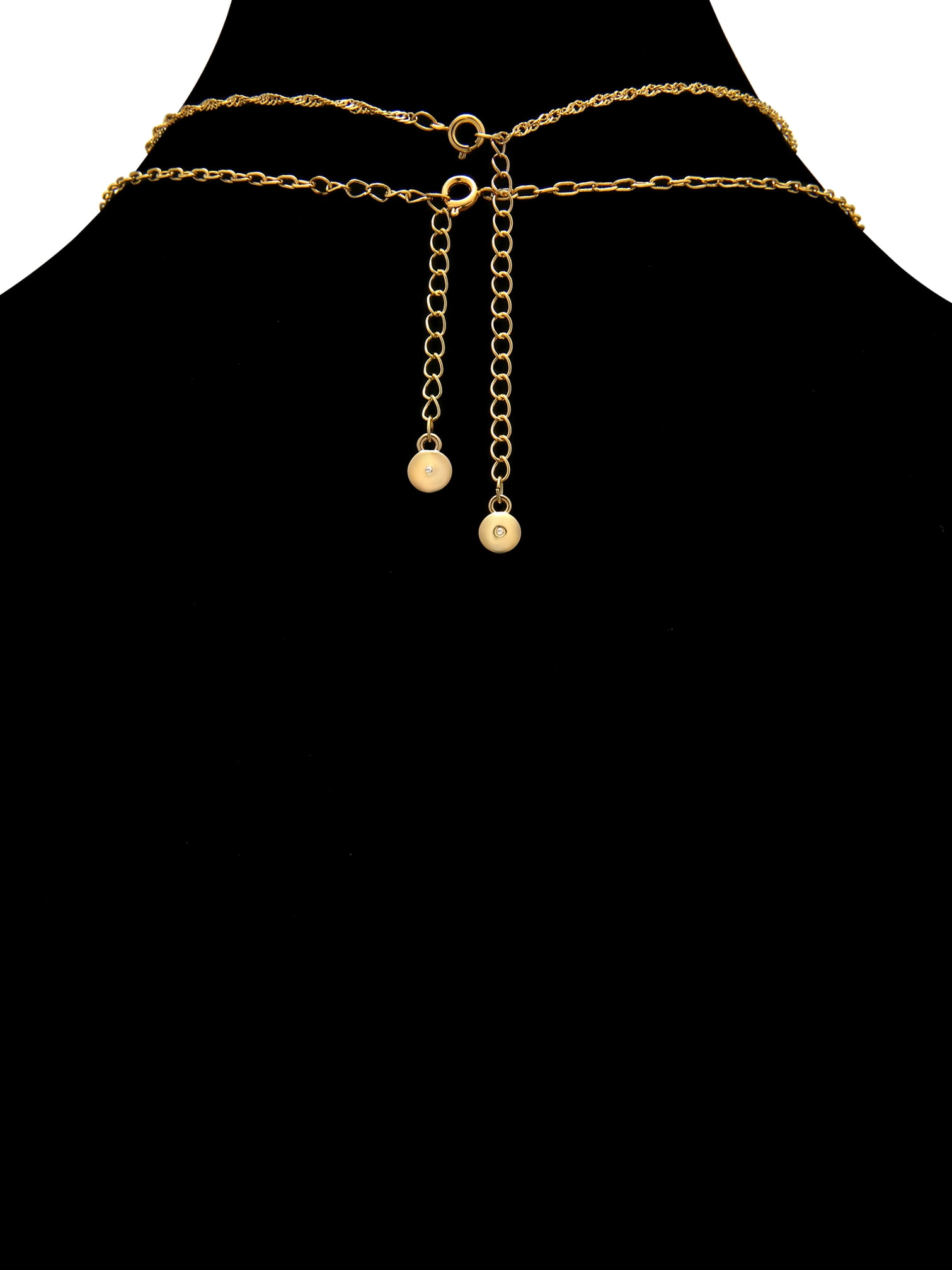 Believe by Brilliance Women's Wildflower Double Necklace Set in