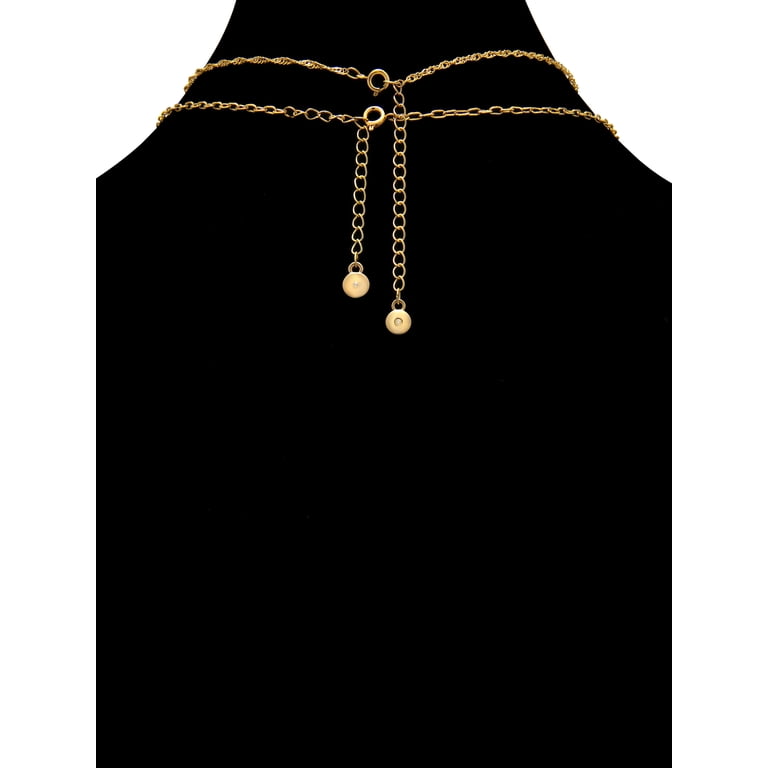 Believe by Brilliance Women's Wildflower Double Necklace Set in
