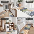 thumbnail image 5 of Blue Floral and Petal Pattern Kitchen Rugs Sets Of 3,Kitchen Runner Rugs Non Skid Washable,Decorative Kitchen Floor Mats for Kitchen,Sink,Laundry,17"x30"+ 17"x47" + 17"x59", 5 of 6