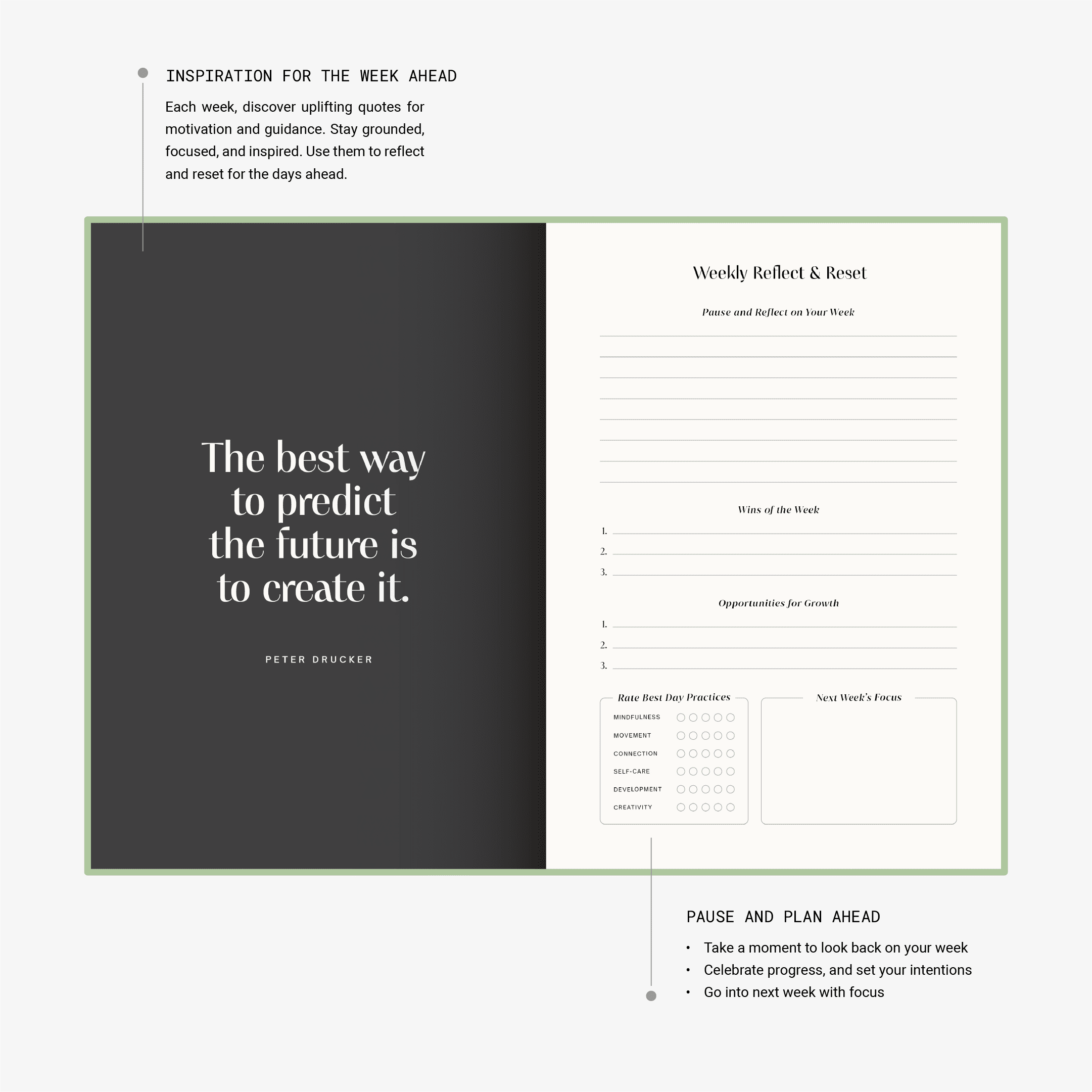 The Best Day Journal – A 12 Week Journal for Daily Gratitude & Growth