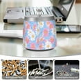 thumbnail image 6 of Yayeee Ashtray with Lid for Cigarette Smokeless Stainless Steel Home Ash Holder, Pink Daisy, 6 of 7