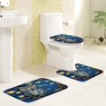 thumbnail image 2 of 4pcs Lion Shower Curtain Sets with with 12 Hooks for Bathroom Sets Decor, Non-Slip Rugs and Toilet Mat Lid Rug, Waterproof for Bathroom Lion Décor Bathroom Accessories, 2 of 6