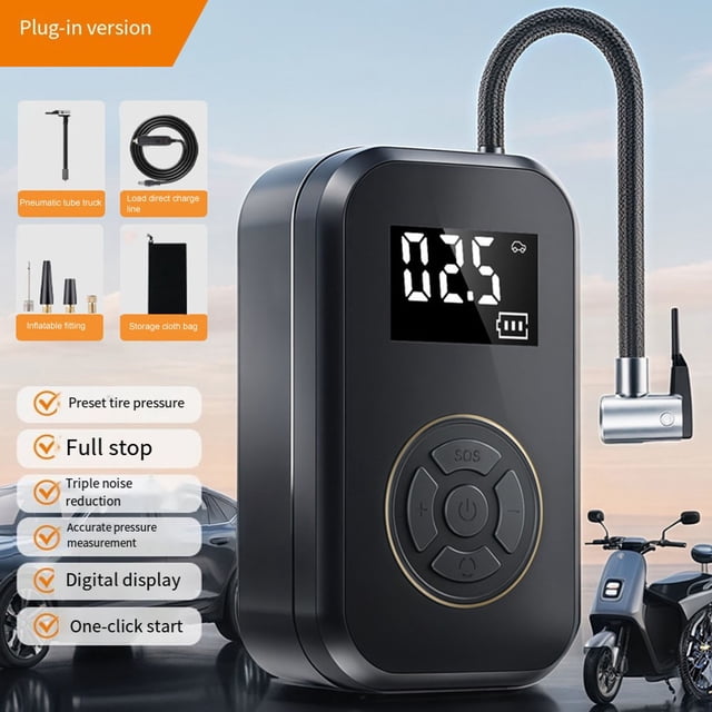 Portable Tire Inflator Rechargeable Electric Inflator For Car Bike Ball Pump