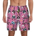 thumbnail image 2 of Goofa Colorful Cute French Bulldog Printed Men's Swim Trunks Board Shorts Quick Dry Mens Swimming Trunks with Compression Liner,Breathable Fit Hawaii Beach Shorts-Medium, 2 of 9