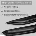 thumbnail image 4 of 4-Piece Dark Smoke Tint Window Visor Shade Set with Adhesive Mounting-4PCS Vent Shade Window Visors, 4 of 9