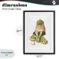 thumbnail image 4 of Stupell Industries Bohemian Garden Elf with Frogs Black Framed Print Under Glass, 17 x 23, by Nancy Overton, 4 of 8