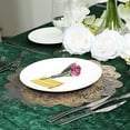 thumbnail image 2 of BalsaCircle 6 Gold Round 15" Romantic Floral Lace Vinyl PLacemats Doilies Wedding Party Decor, 2 of 8
