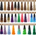 thumbnail image 2 of COOKOO 9 Packs 22 Inch Pre-stretched French Curls Braiding Hair Spanish Curly Braids Hair Wavy Crochet Braids Hair Loose Wavy Crochet Hair Extention for Go, 2 of 7