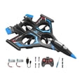 thumbnail image 3 of Avión RC con control remoto, planeador de pasatiempo, acrobacias, regalos para niños, anticaídas Azul con 2 pilas, 3 of 9