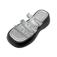thumbnail image 4 of Women Platform Slide Sandals Stylish Slip on Sandals for Outdoor Street Gift 35, 4 of 7