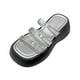 thumbnail image 5 of Sandalias de plataforma para mujer, zapatillas de plataforma, correas de hebilla ajustables de moda 35, 5 of 9