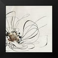 thumbnail image 2 of Black, Alex 20x20 Black Modern Framed Museum Art Print Titled - Golden Line Flower II, 2 of 5