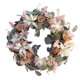 thumbnail image 1 of Corona suculenta,Guirnalda suculenta puerta delantera al aire libre artificial,Guirnalda de flores artificiales grandes Hojas de marco,Coronas para la puerta principal Primavera exterior Verano, 1 of 9