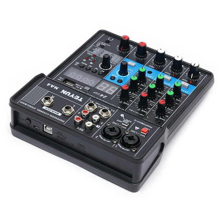 Mixer Audio M4 Canali 48V Studio Karaoke Protable BLuetooth Live DJ Console : Amazon.it