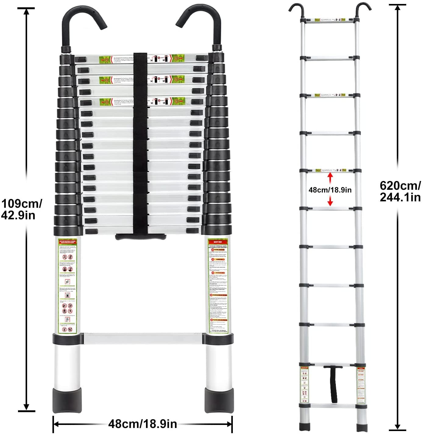 telescopic ladder home depot