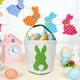 thumbnail image 5 of Bolsa de tela con diseño de conejo de Pascua para niños | Cesta de lona para la búsqueda de huevos de Pascua | Diseño de conejo colorido para dulces y aperitivos | Bolsa de regalo navideña plegable, 5 of 6