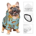 thumbnail image 4 of Uemuo Hot Dog Pizza for Winter Dog Hoodie Sweatshirts with Pockets Warm Dog Clothes for Small Dogs Chihuahua-X-Large, 4 of 8