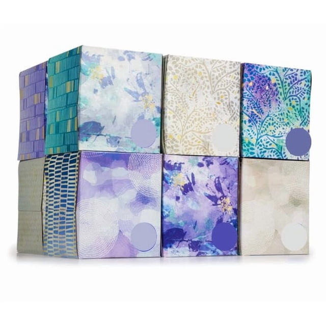 Pañuelos faciales ultrasuaves, 3 capas, 85 unidades, caja cúbica, paquete de 12